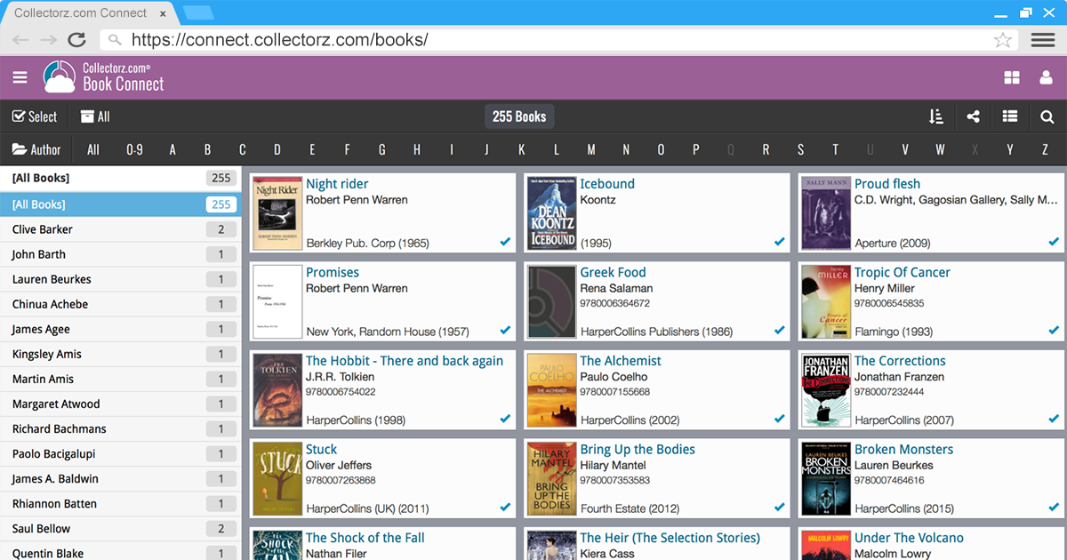 CLZ Books Web web-based book database software - CLZ.com